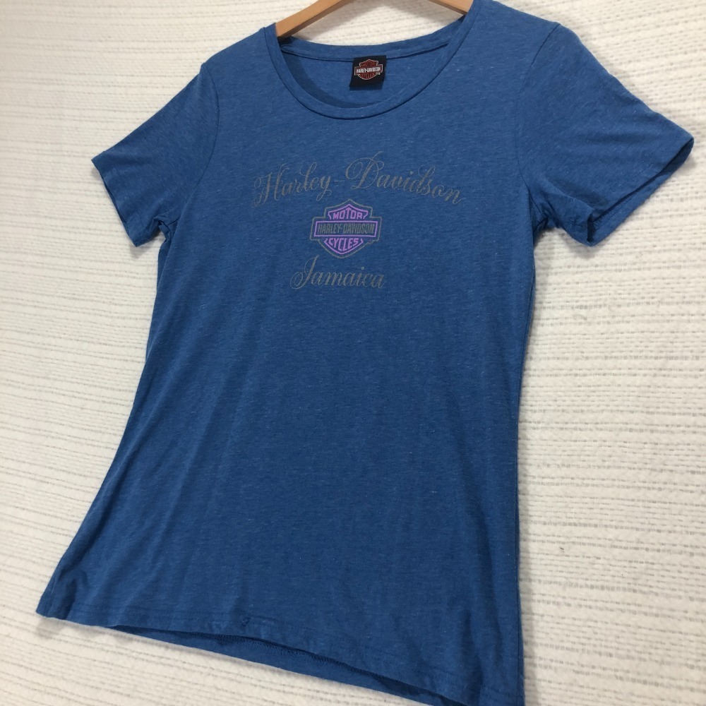 Harley-Davidson Jamaica Tee Rhinestone Wings‎ Graphic Top XL